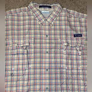 Columbia Super Bahama Mens Size 2XL XXL Button Up Down Fishing Vented Breathable